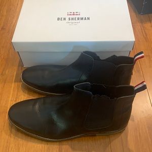 Ben Sherman Black Chelsea Boot